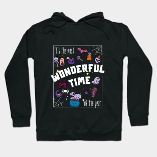 The Most Wonderful Time of the Year teacher Halloween cute Black Cat Pumpkin ghost Spooky Season Hoodie